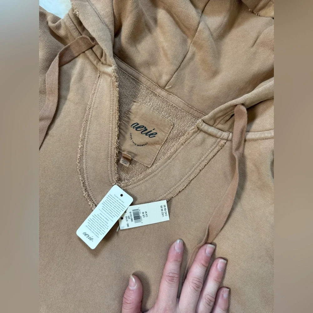 NWT Aerie Tan Hoodie OVERSIZED FIT - Picture 6 of 6